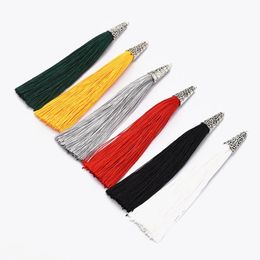 9 Colors Cotton Thread Long Tassel Charm Pendants For Necklace & Earrings Jewelry Making Findings Charms