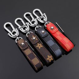 Genuine Leather Keychain Bag Jewelry Luxury Charm Key Chain Rings Gift Man Key Fob Fashion Trend Design Car Keyrings Accessories for Women