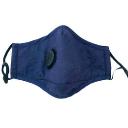 Solid Color Face Mask mouth cover Dust Mask With Breathing Valve Mask Can be Placed PM2.5 Filter outdoor Masks 4265F-4