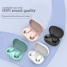 Macaron Bluetooth Earphone TWS A6S Headphone Bluetooth 5.0 Wireless Earbud Life Waterproof Headset with Mic for Smart Phone