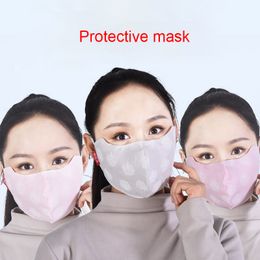 Designer face mask Anti Dust Face Mouth Cover PM2.5 Respirator Dustproof Cotton masks with summer ice cream for sun protection masks