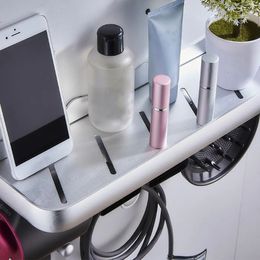 Bathroom Holder No Drilling Wall Mount Hanger For Dy`son Super`sonic Hair Dryer Toothbrush Holder