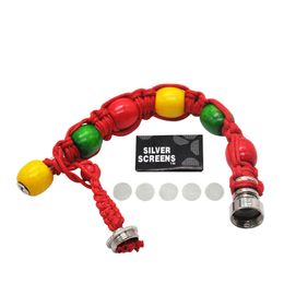 HORNET Metal Bracelet Smoke Smoking Pipe 260MM Jamaica Rasta Smoke Pipe Tobacco Smoking Hand Pipes Gift