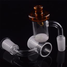 New Design 4mm Opaque Bottom 10mm 18mm male quartz banger 14mm female nail with Coloured UFO Carb Cap & Terp Pearl dab rig