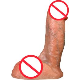 Real Feeling Artificial Male Penis Realistic Silicone Dildo Sex Toys For Women, Flexible Big Dick Female Masturbators