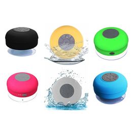 New BTS-06 Waterproof Bluetooth Mini Speaker with Sucker Portable Wireless Hands-free for Call Water Resistant Music PlayerMulticolor