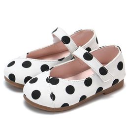 2020 New Cute Sweet Girls Shoe Children Casual Shoes Children Comfortable Breathable Leather Shoes Soft Bottom Non-slip Wear Flat Shoes