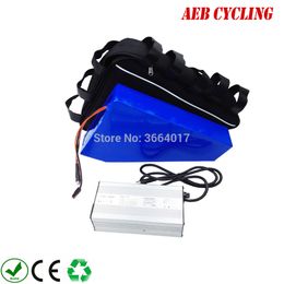 EU US free taxes 1000W battery 52V 24.5Ah triangle Li-ion for mountain bike fat Tyre with bag