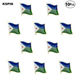 Djibouti Flag Lapel Pin Flag badge Brooch Pins Badges 10Pcs a Lot