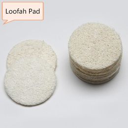 5.5cm/6cm/7cm/8cm Roud Natural Loofah Pad Face Makeup Remove Exfoliating and Dead Skin Bath Shower Loofah SN1279