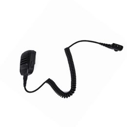 Black Waterproof Speaker Microphone for Walkie Talkie Hytera HYT PD780 PD700 Portable Radio Shoulder Speaker for Two Way Radio