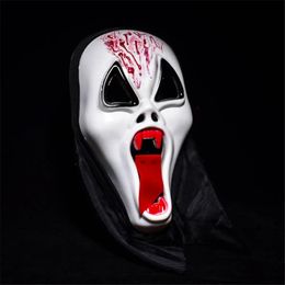 Blood Ghost Face Mask Latex Mask Horrible Mask Halloween Party Supply