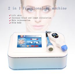 2 in 1 portable fractional RF cold hammer radio frequency skin rejuveantion wrinkle removal face lift anti Ageing machine