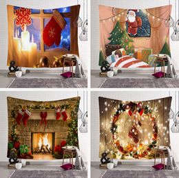 The latest size 230X180CM tapestry, European and American style Santa Claus Christmas wall hanging many styles to choose from, support Customised