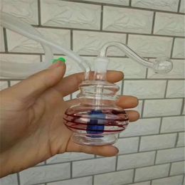 Mini and color glass kettle Glass Bbong Wwater Pipe Titanium nail grinder, Glass Bubblers For Smoking Pipe Mix Colors