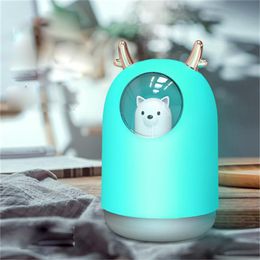 Explosion bear mini usb Colourful night light car home cute pet cute mute aromatherapy humidifier