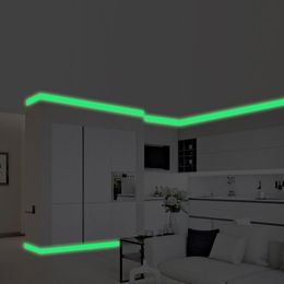 Luminous Band Baseboard Wall Living Room Bedroom Home Decor Decal Glow in The Dark Strip Stickers