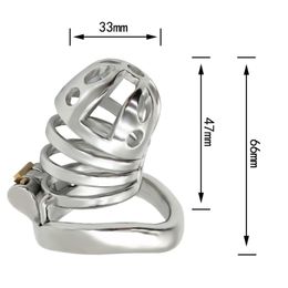 2020 New SM Men's Chastity Lock Metal Smooth Breathable Adult Alternative Training Sex Supplies Sex Abstinence Device