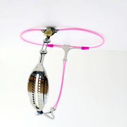 Female Chastity Devices Stainless Steel Belt Adjustable & Lockable Belt With Anal Plug Sex Toys For Woman