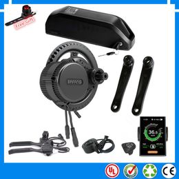 EU US RU No tax BBS02B BBS02 48V 750W Bafang mid drive electric motor kit with New 13Ah 17.5ah down tube battery + charger