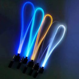 Colourful LED Night Light Luminous Decoration Necklace Lanyard Rang Rope Hookah Shisha Smoking Silicone SS Philtre Mouthpiece Holder Tips