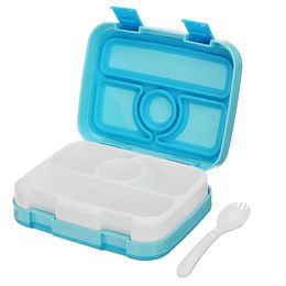 2 Layer Bento Lunch Box Picnic Food Container Plastic Divided Storage Microwave Lunch Box