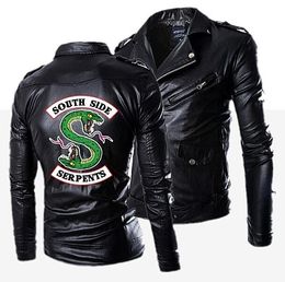 Новая Осень мужская мужская кожа Riverdale Southside Sreams Куртка для мужчин Фитнес мода мужская замшевая куртка повседневная пальто CX200804