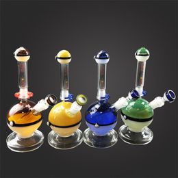 Unique Ball Glass Water Bongs Hookahs Colourful 10.2 Inches Dap Rig for Smoking Accessories