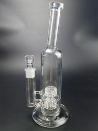 12.2Inch Glass Bongs Double Matrix Perc Percolator Water Pipes 14mm Female Joint with Bowl Dab Rig