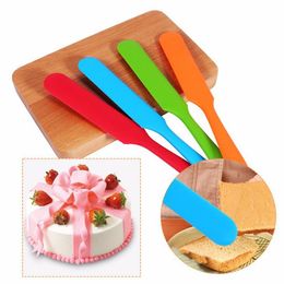 Long Handle Silicone Spatula Cake Cream Mixer Baking Dough Scrapers Confectionery Tools Kitchen Accessories For Wholesale LX2384