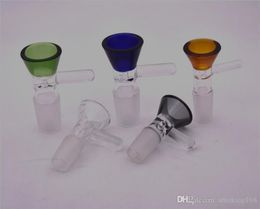Cheapest Smoking Bowl for Glass Bongs Funnel Bowls Pipes Thick Slides Bong Smoking Piece Heady Oil Rigs Pieces 14mm 18mm Ash Catcher Bowl