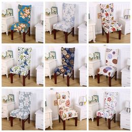 Chair Covers Simple Stool Set Stretch Seat Covers Printed Chair Cover Home Dining Chair Covers Home Decoration Wholesale 37 Designs BT91