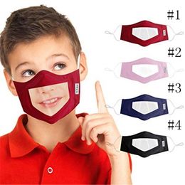 Transparent Face Mask Lip Language Camouflage Anti Dust Fog Masks Deaf Reading Mouth Clear Window Cover Adjustable Washable Reusable EEA1853