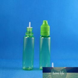Dropper Bottle Green Colour With Double Proof Caps Highly transparent Child Proof Tamper Safe Squeezable Bottles