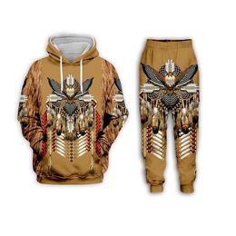 New Men/Wome Native Indian Funny 3D Print Casual Fashion Hoodies/Sweatpants Hip Hop Tracksuits ZX08