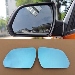 For Hyundai IX25 Car Rearview Mirror Wide Angle Hyperbola Blue Mirror Arrow LED Turning Signal Lights
