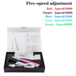 Electric Dr. Derma Pen Microneedling Roller Pen Microblading Micro Needle Tattoo Removal Speckle Eyebag Spiral Nano Device