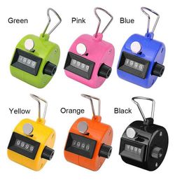 200pcs New 4 Digit Number Hand Held Manual Tally Counter Digital Golf Clicker Training Handy Count