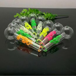 Americaglass pipe bubbler smoking pipe water Glass bong Europe and America sell colorful luminous