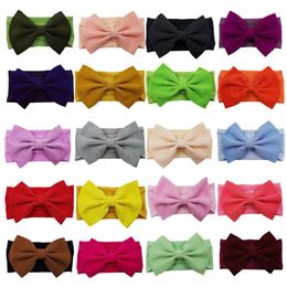 New Fashion Handmade Boutique Soft Nylon Bowknots Headband for Baby Children Girls Hair Accessories Head Band