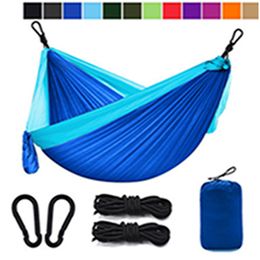 12 Colours Portable Hammock With Mosquito Net Single-person Hammock Hanging Bed Folded Into The Pouch For Travel EEA1065