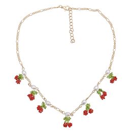 Collana di ciondoli per ciondoli con ciliegia con la collana per stelle per le stagioni per la catena di perle in perline