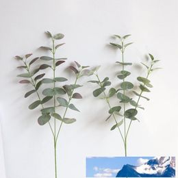 new Artificial Silver Dollar Eucalyptus Leaf For silk Flowers Household Store Dest Rustic Decoration Clover Plant