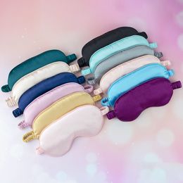 Silk Sleep Eye Mask Patch Padded Shade Cover Relax Aid Blindfolds Portable Travel Sleeping Eyes Masks