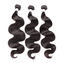 Greatremy Peruvian Hair 3 Bundles Virgin Human Hair Weave Wavy Body Wave Hair Weft Extension Natural Colour Free Shipping