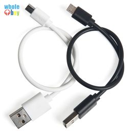 0.25M Black and White 2colors Injection Moulding data cable Micro/ 3.1 Type C USB Data Sync Charger Cable For Android Phone