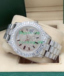 9 style Watch Men Automatic mechanical movement 43mm 228349 116300 full iced full vs bigger diamond fashion mens luxury watches
