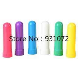 500pcs Blank Nasal Aromatherapy Inhalers Tubes Sticks With Wicks For Essential Oil Nose Nasal Container