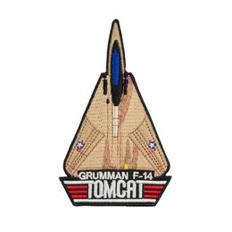 Tomcat F14 Embroidery Patches Iron on Badges for Clothing Custom DIY US Military Army Morale Jacket Vest Motorcycle Accessories