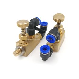 YS metal Brass Syphon Air Atomizing Nozzle with 5-15 Micron Mist Syphon Full Cone Spray
